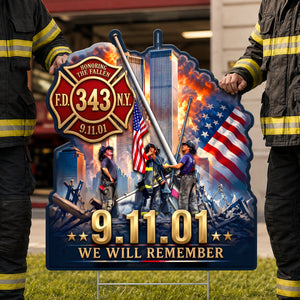 A Pray For Fallen Firefighters Yard Sign - Personalized Gifts For Memorial 03hudh050826-Homacus