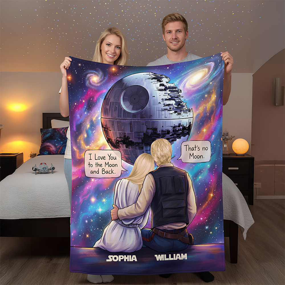 Cosmic Couple Blanket Personalized Gifts For Couple 01HUDT241125-Homacus