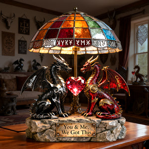 Viking Couple Light Box Personalized Gifts For Couple 05PGLU070226-Homacus