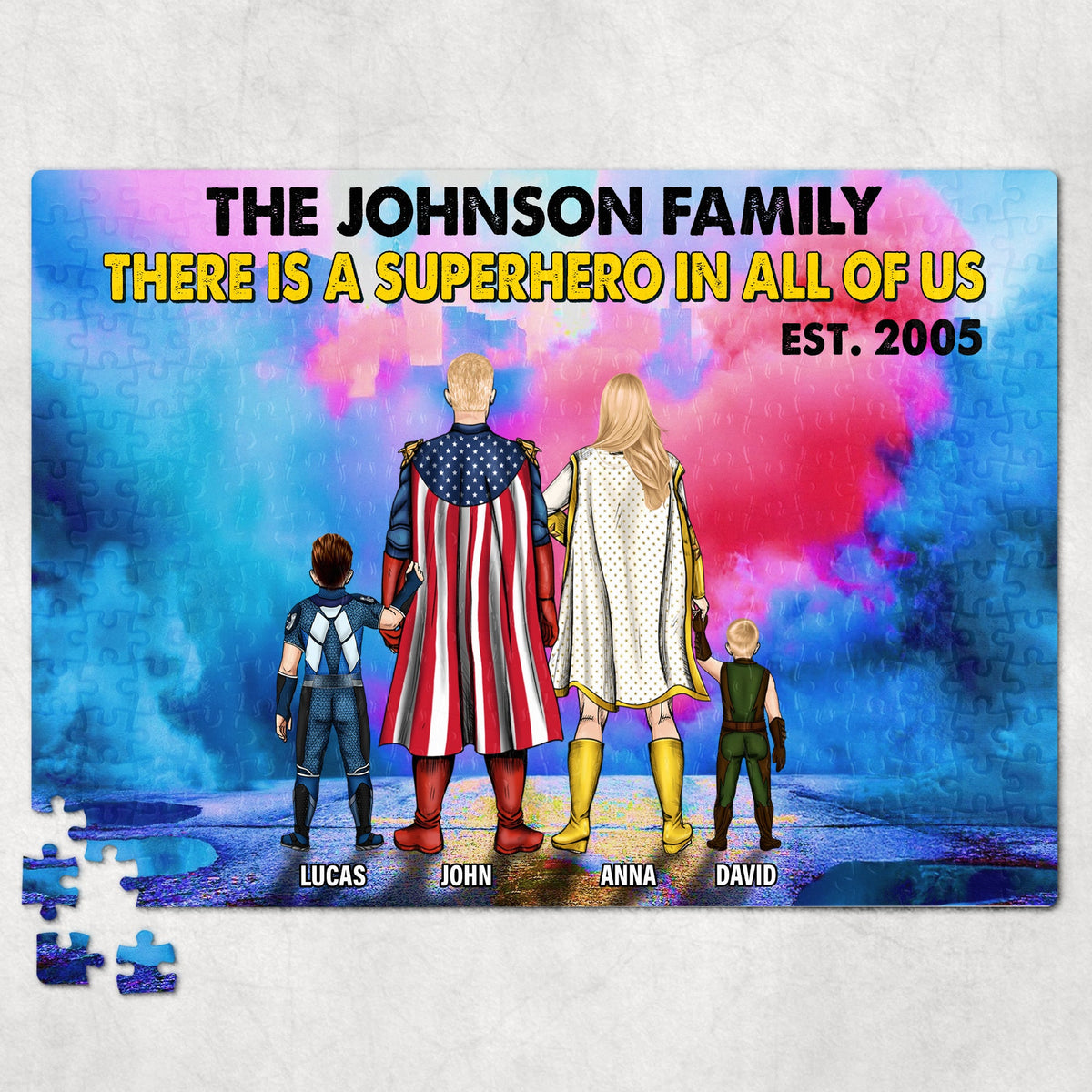 Super Jigsaw Puzzle Personalized Gifts For Family 03hutn120425hg-Homacus