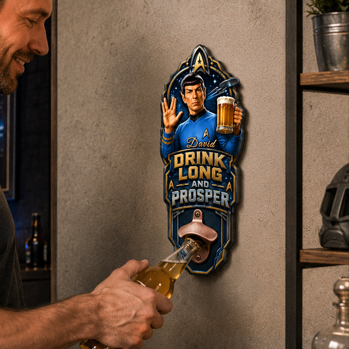Space Explorer Wall Hanging Bottle Opener - Personalized Giftt For Space Lovers 04NADH200726-Homacus