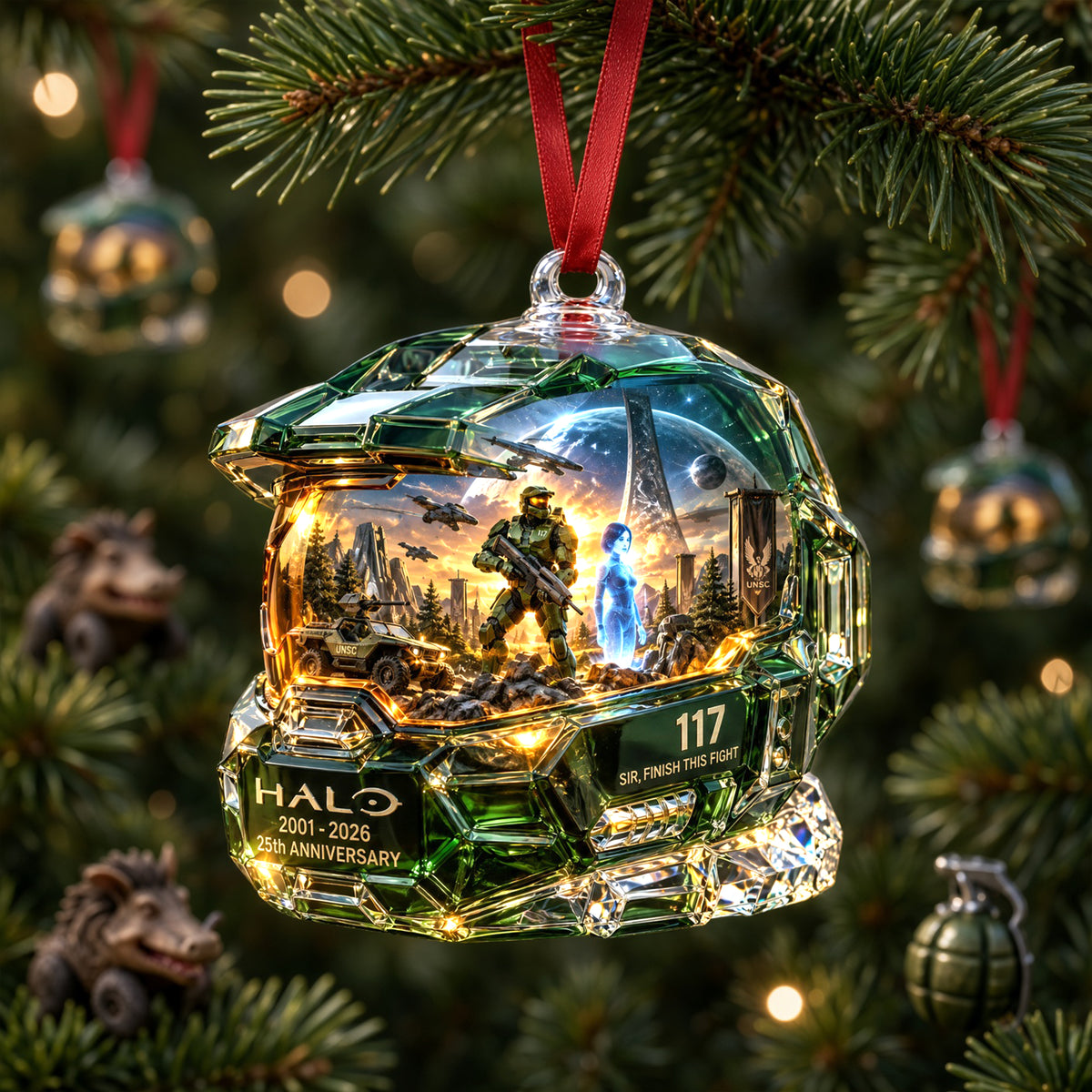 Stoic Sci-fi Leader Ornament - Personalized Gifts 05qhlu230926