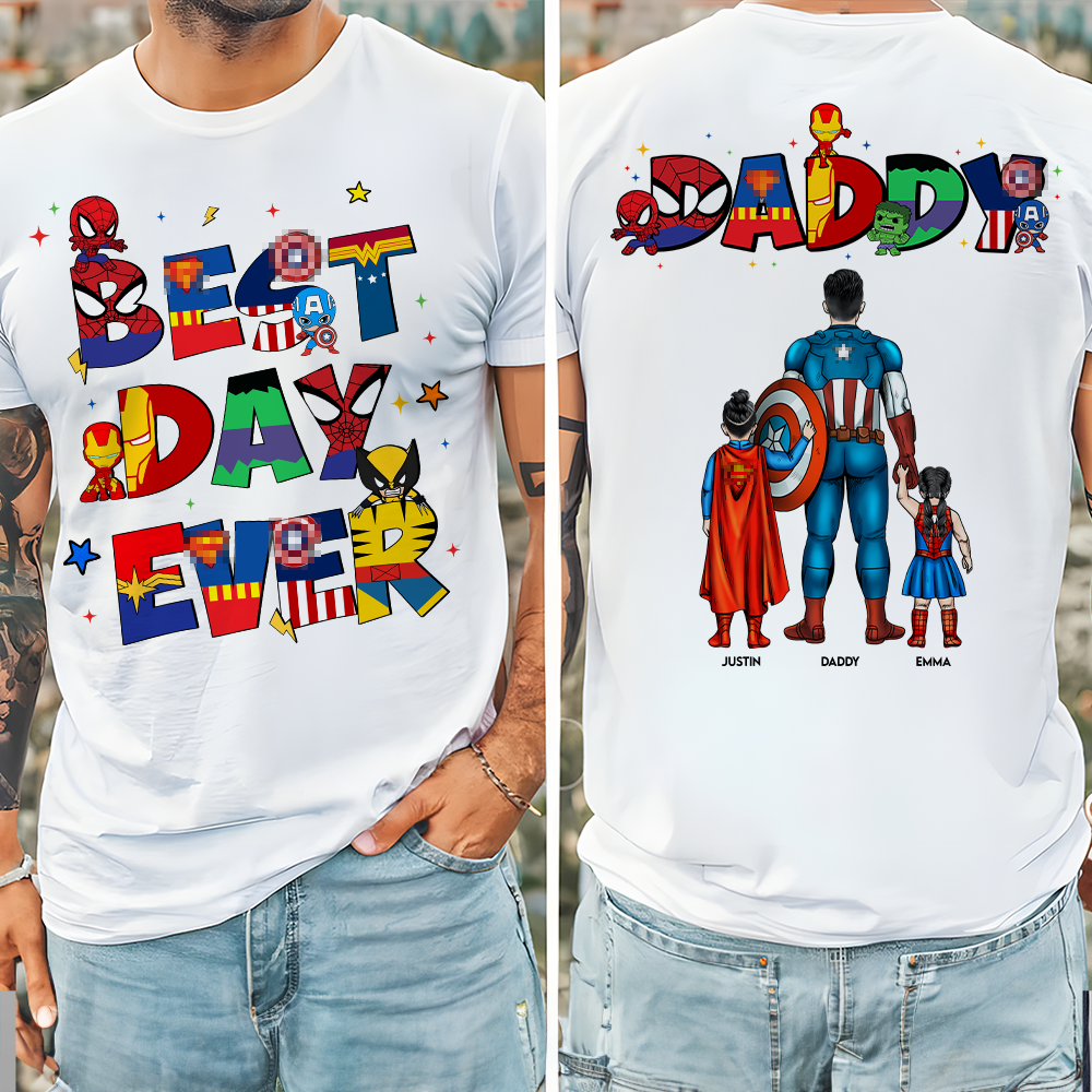 Best Dad Ever Shirt - Personalized Gifts For Dad 02hupu270325pa-Homacus
