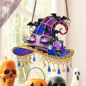 Witch Hat Personalized Gifts For Grandma Suncatcher Ornament 02natn140725-Homacus