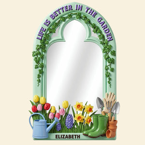 Gardening Wall Hanging Mirror Personalized Gifts For Gardeners 04PGDT300725-Homacus