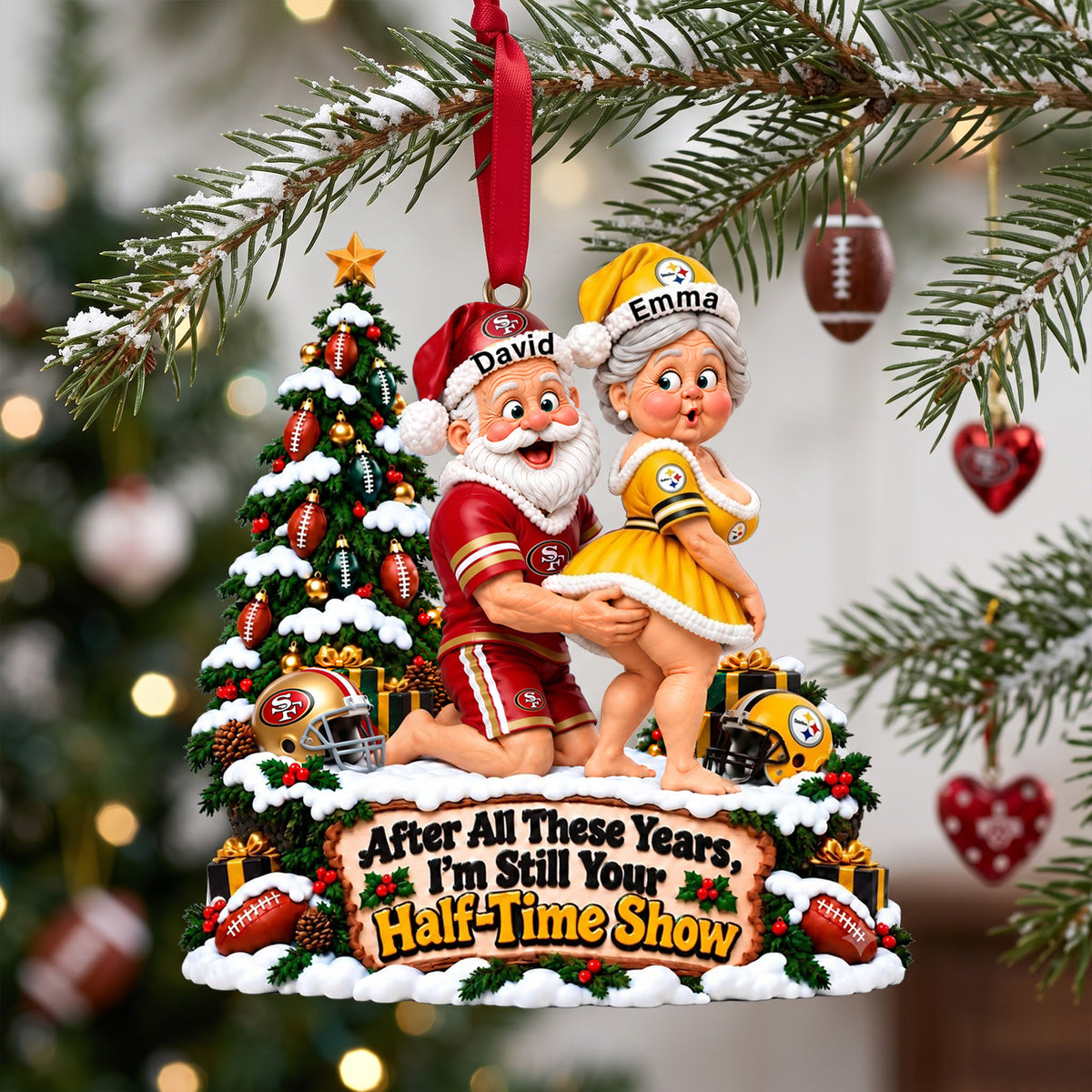 A Lifetime Of Love Old Couple Ornament - Personalized Gift For Sporty Couples 06OHLU061026-Homacus