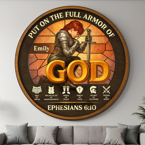 Personalized Woman Warrior of God Put On The Full Armor Of God Ephesians 6-10 01hupu060625-Homacus