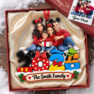 Family Memories Christmas Ornament - Personalized Custom Photo Gift For Family 03HUTA110926-Homacus