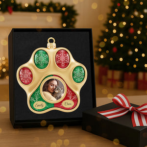 Personalized Gifts For Cat Lovers, Cat Paw Shape Acrylic Christmas Ornament 03kita141025-Homacus