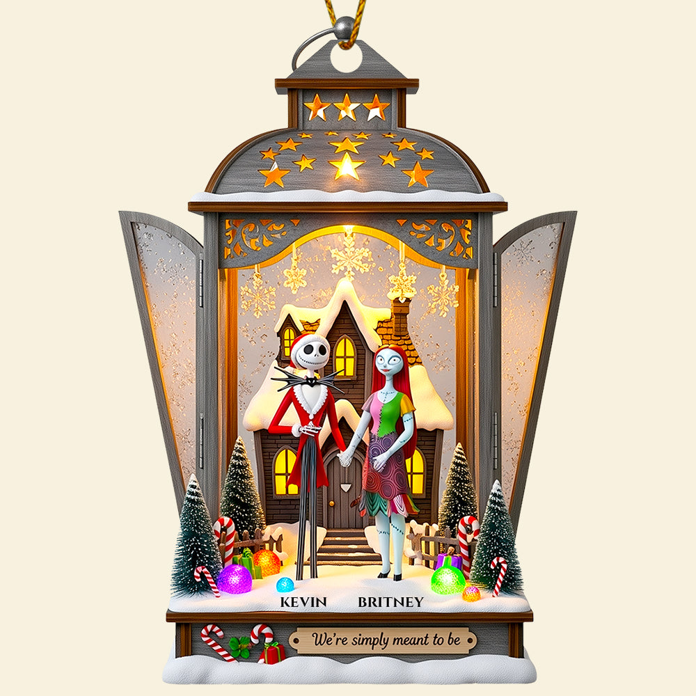 Gothic Christmas Lantern Ornament Personalized Gifts For Couple 05TGDT160825-Homacus