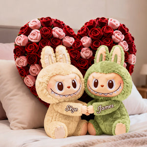 Cute Couple Custom Shaped Pillow - Personalized Gifts For Couple 02nata231225-Homacus