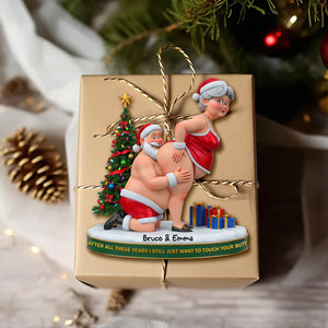 Mischief Santa Couple Ornament - Personalized Christmas Gift For Couples 08OHLU170925-Homacus