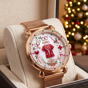 Nurse Christmas Mesh Strap Quartz Watch - Personalized Gifts For Nurse 05pgtn211026-Homacus