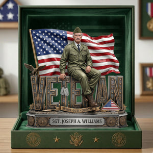 Proud Veteran Custom Photo Acrylic Plaque Tribute 03TYLU060426-Homacus