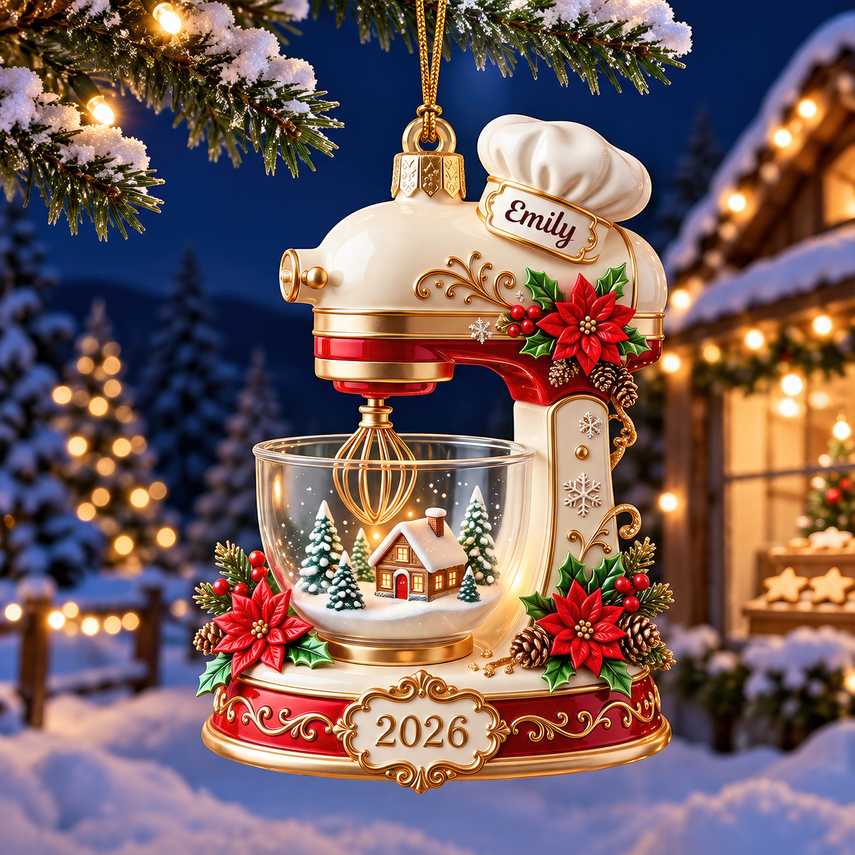 Baking Mixer Christmas Ornament - Personalized Gifts For Baking Lovers 01pgqn141026-Homacus