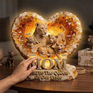 You're The Queen Of Our Pride - Personalized Gifts For Mom Acrylic Light Box 03hutn130426-Homacus