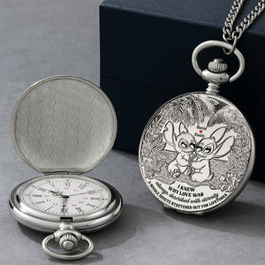 Blue Monster Fans Pocket Watch - Personalized Gifts For Couple 01tgqn210625-Homacus