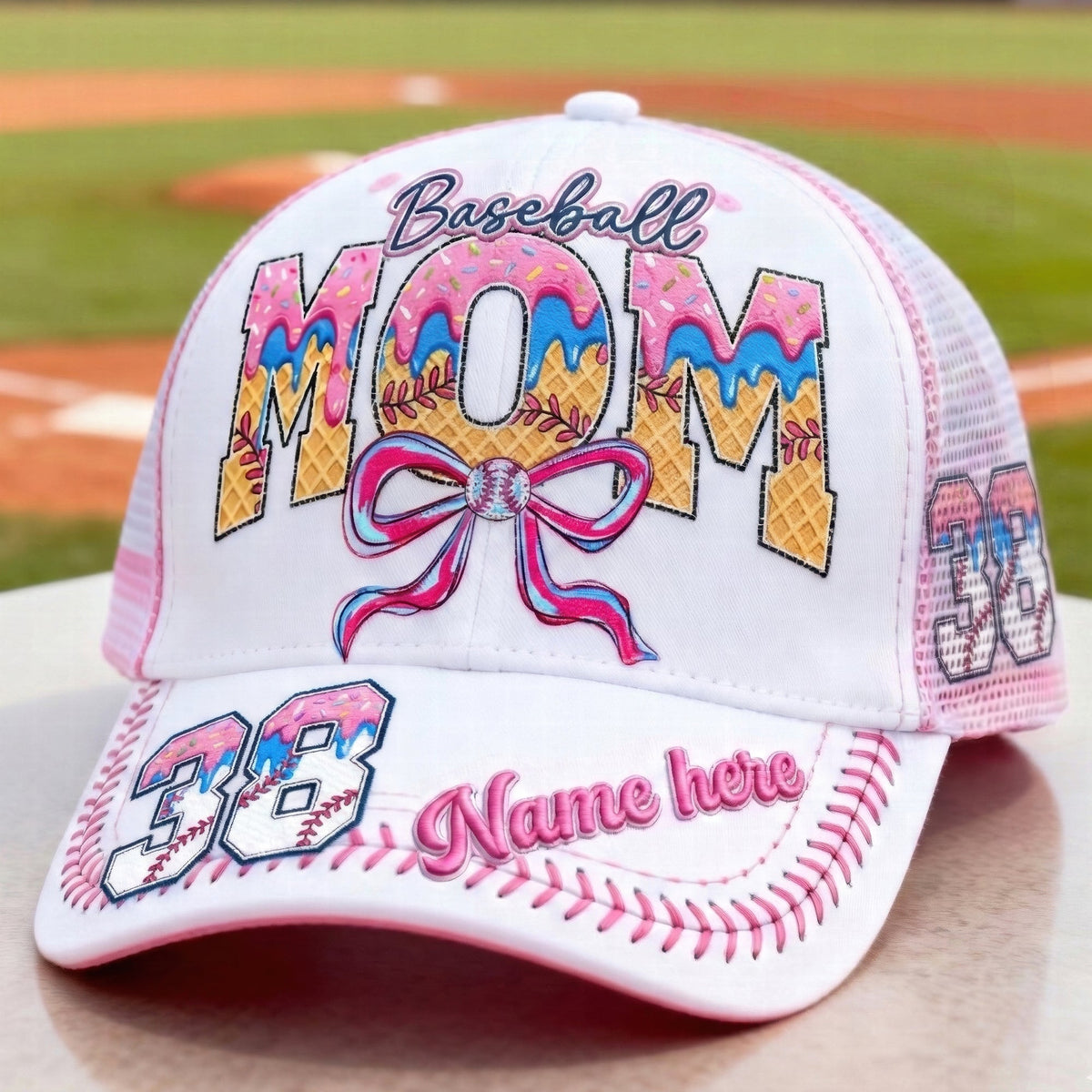 Sweet Baseball Mom Mesh Cap – Personalized Gifts For Baseball Moms 05qhqn060326-Homacus