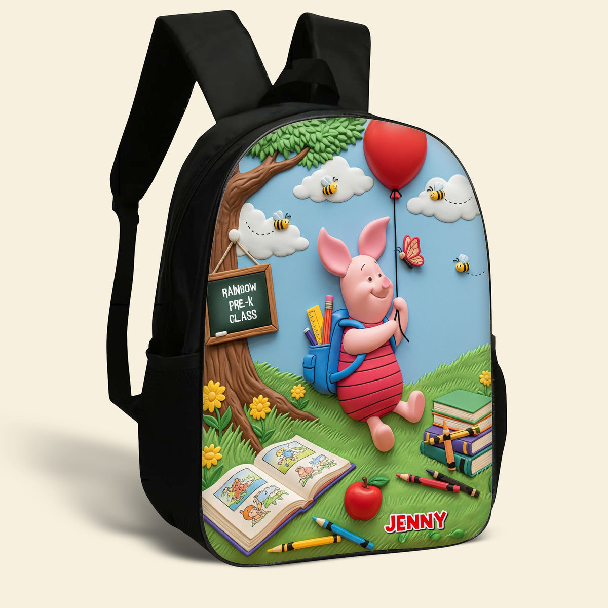 Floating To School Cute Cartoon Kid School Bag, Personalized Gifts For Kids 04qhtn010825-Homacus
