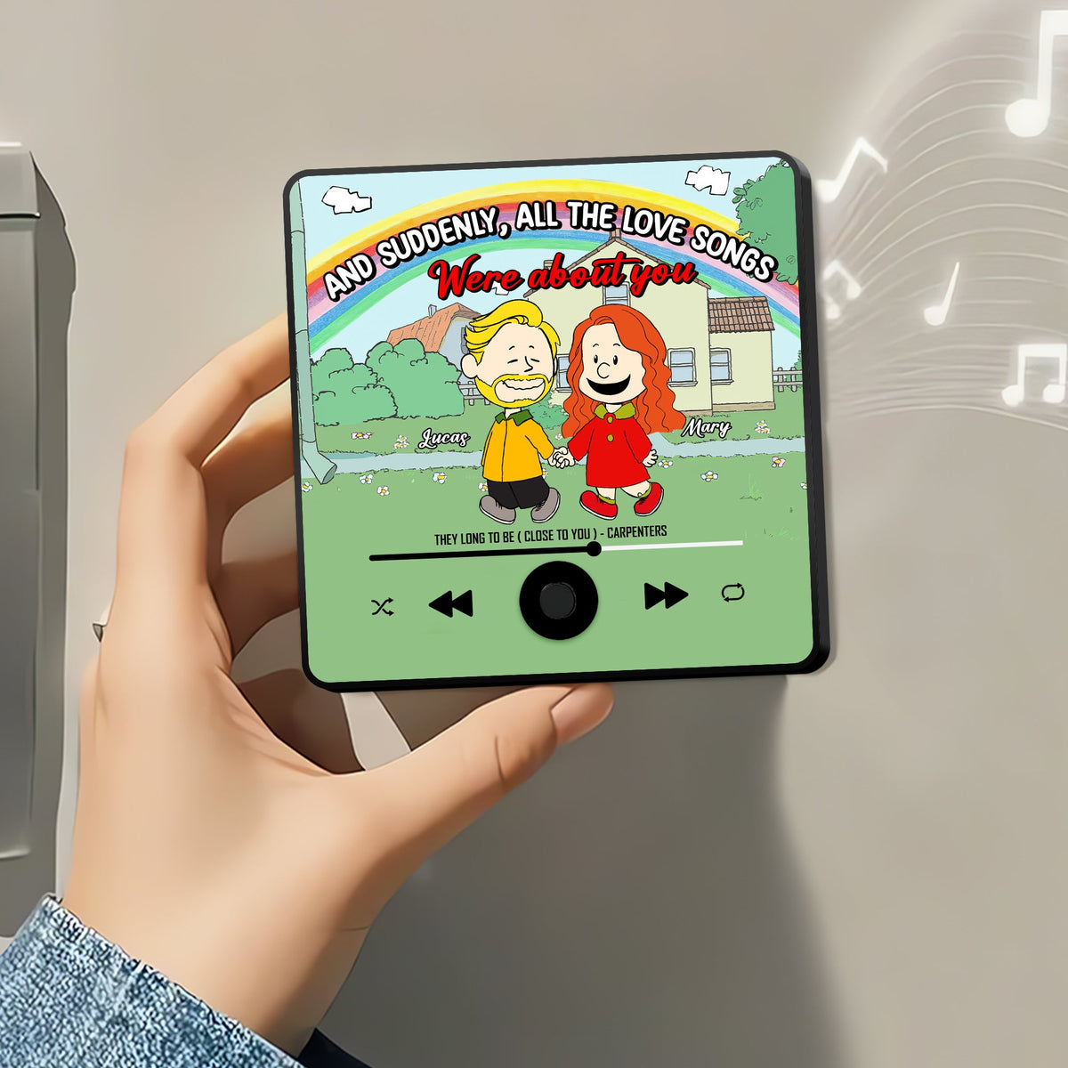 Custom Music Fridge Magnet Gifts For Couple 03totn131224da-Homacus