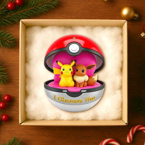 I Choose You Personalized Gifts For Couple Christmas Acrylic Ornament 04natn210825-Homacus