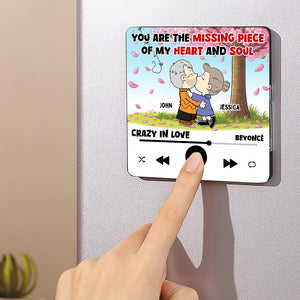 Personalized Gifts For Cartoon Lover Music Fridge Magnet Missing Piece Couple 01XQDT271224HG-Homacus