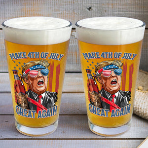 4th of July Beer Glass 04HUDT190624-Homacus