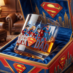 Fearless Guardian Dad and Kids Drinking Glass - Personalized Gifts For Dads 04ohlu190526-Homacus