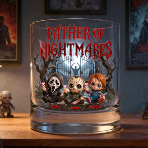 Father Of Nightmares Round Glass - Personalized Gifts For Dads 01PATN250426-Homacus