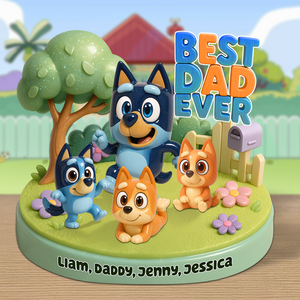 Dog Dad Plaque - Personalized Gifts For Dad 04kapu060525-Homacus