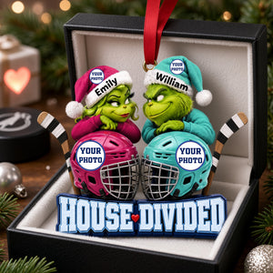 House Divided Mischievous Sport Duo Christmas Ornament - Personalized Gifts For Couple 02hulu081026-Homacus