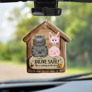 Personalized Gifts For Pet Lovers Car Ornament, We're Waiting At The Door 07tgqn190225pa-Homacus