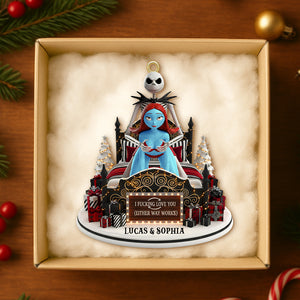 Funny Couple Ornament - Personalized Gift For Spooky Couple Christmas Ornament 04OHTN201025-Homacus