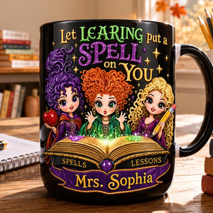 Spooky Witch Spell Accent Mug - Personalized Halloween Gifts 04hudt270826