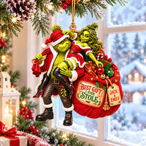 Funny Stolen Gift Christmas Ornament - Personalized Gift For Couples 08HAQN150926-Homacus