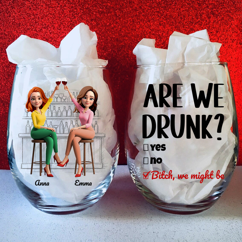 Cheers & Chaos Glass Egg Cup Personalized Gifts For Best Friends 02NADT020725-Homacus