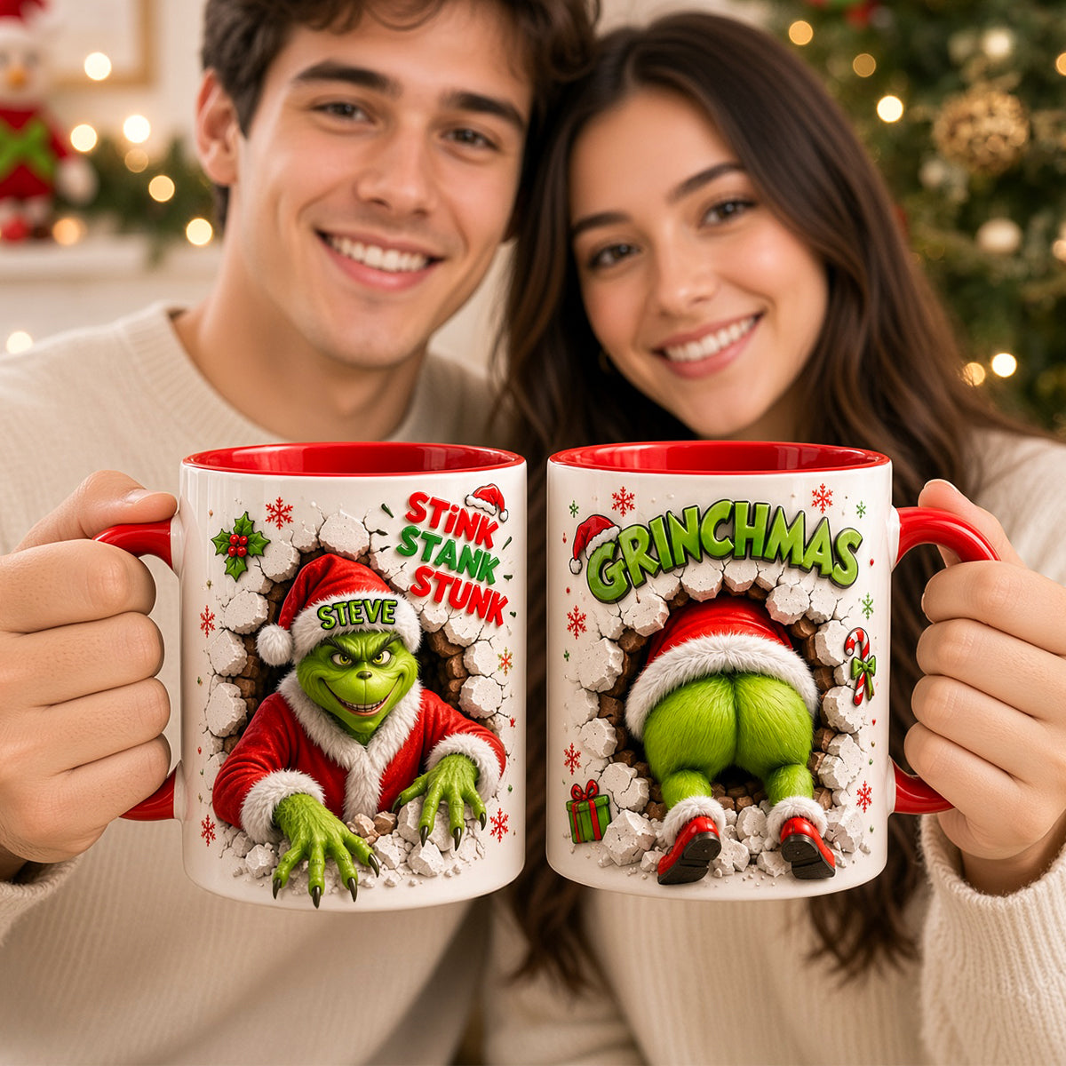 Mischievous Christmas Accent Mug - Personalized Christmas Gifts 05ttdh151026-Homacus