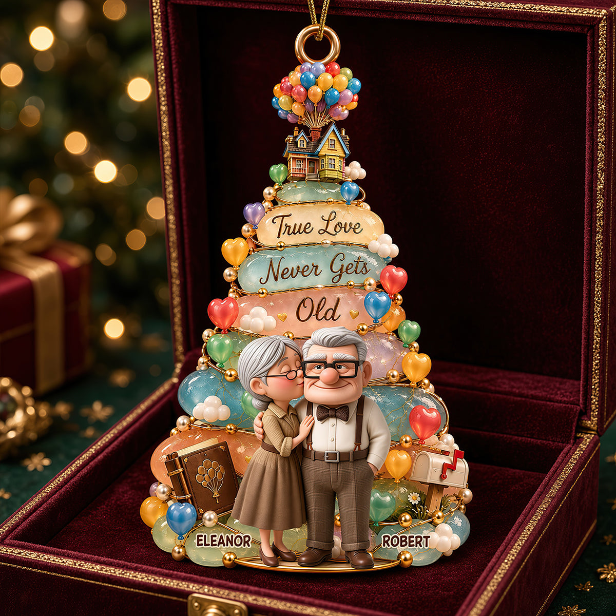 True Love Never Gets Old Ornament - Personalized Christmas Gifts For Couple 08nadt061026-Homacus