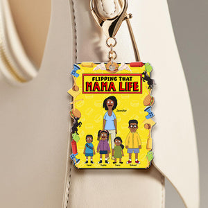 Personalized Gifts For Mom Keychain Flipping That Mama Life 02TOQN100325HG-Homacus
