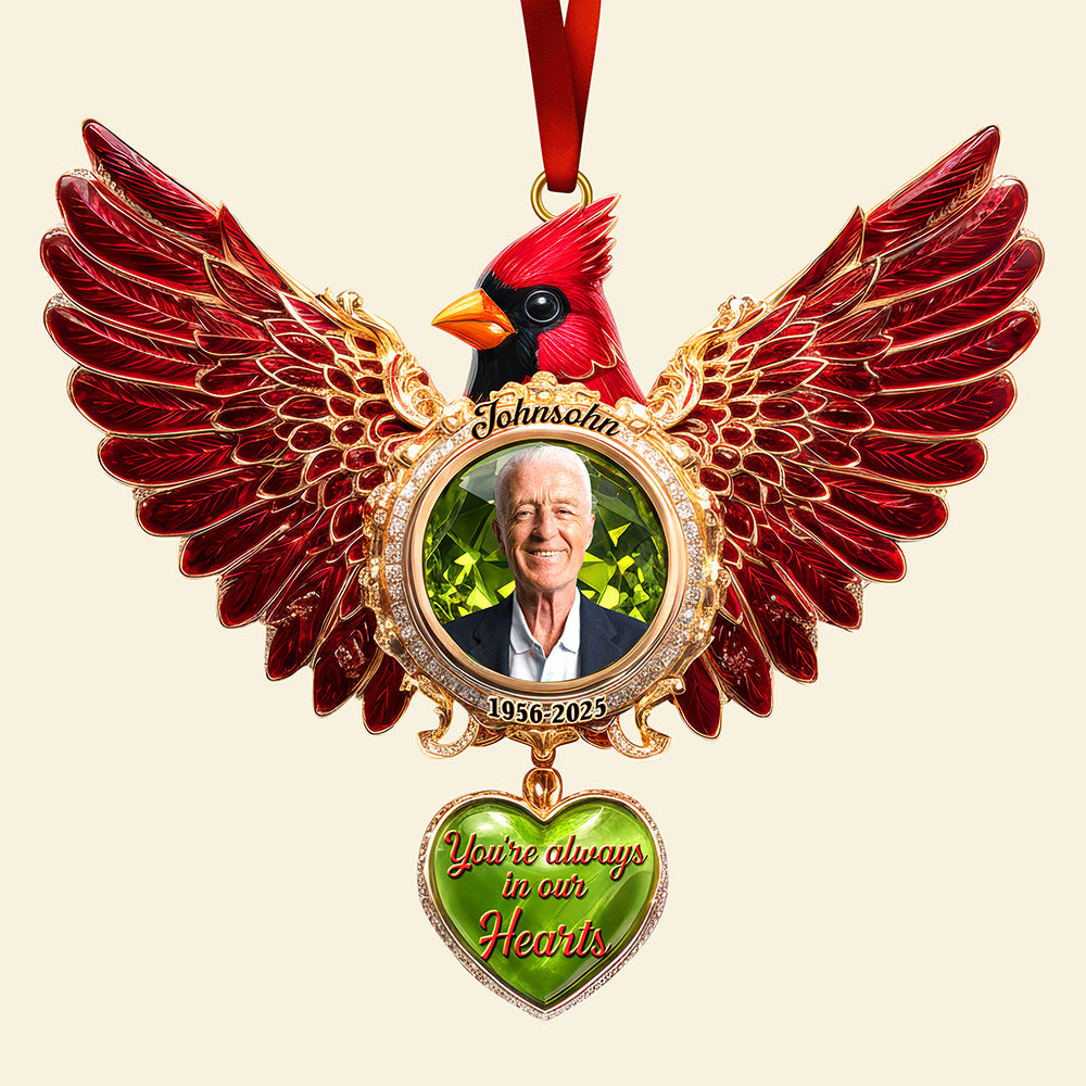 Cardinal Memorial Christmas Ornament – Custom Photo Gifts For Loved Ones In Heaven 02tgqn011025-Homacus