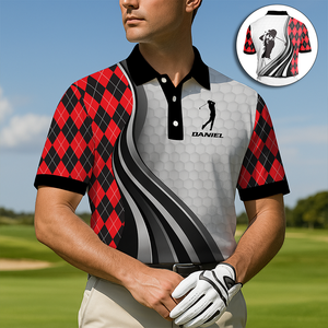 Stylish Golf Swing Polo Shirt - Personalized Gifts For Golfer 04PGLU310725-Homacus