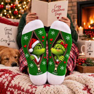 Sweet Mischief Matching Socks - Personalized Christmas Gifts For Couple 04naqn170926-Homacus