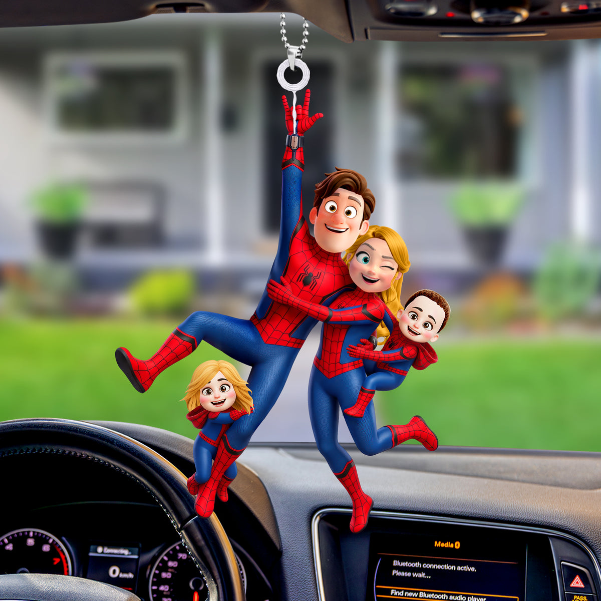 Fun Swing Family Car Hanging Ornament - Personalized Gifts For Family 03qhqn200726-Homacus