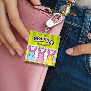 Personalized Gifts For Mom Keychain Mommy's Marshmallows Easter Gifts 03KAQN120225-Homacus