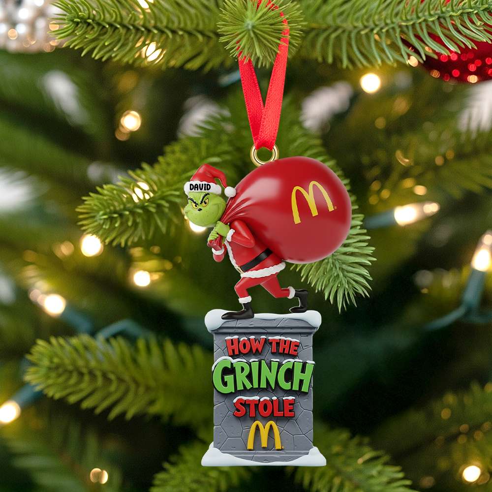 Christmas Green Monster Ornament - Personalized Gifts For Christmas Ornament 01HYTN160925-Homacus