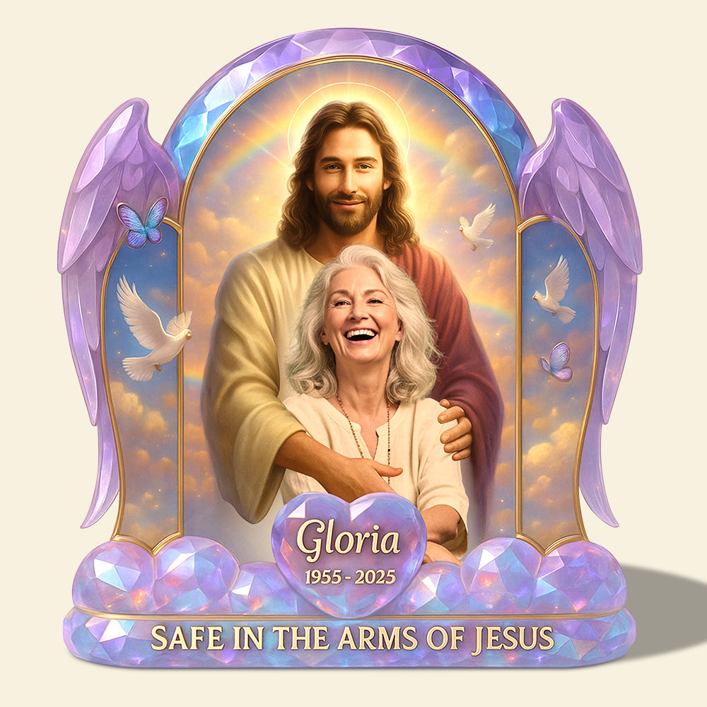 Heaven Memorial Acrylic Plaque Custom Photo Gifts For Heaven 04NADT190525-Homacus