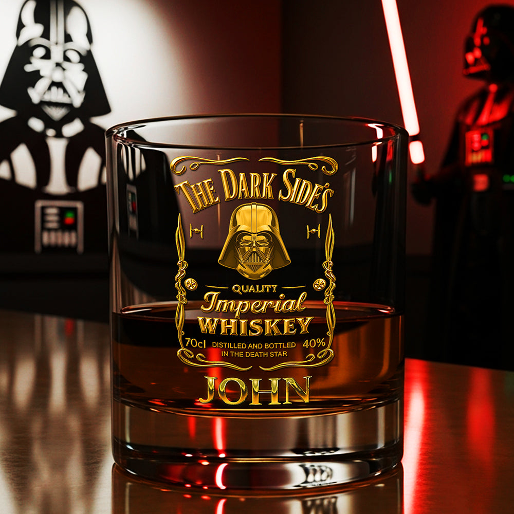 Dark Side Whiskey Glass - Personalized Gifts For Galaxy Lovers 01hyta190825-Homacus