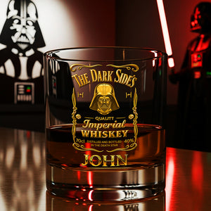 Dark Side Whiskey Glass - Personalized Gifts For Galaxy Lovers 01hyta190825-Homacus