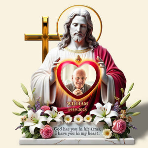 Custom Photo Gifts For Heaven Acrylic Plaque In God's Arms 03HUDT110425-Homacus