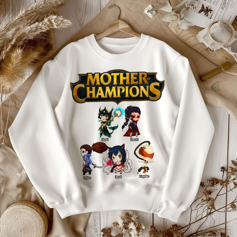 Personalized Gifts For Mom Shirt Mother Of Champions 02OHLU070225-Homacus